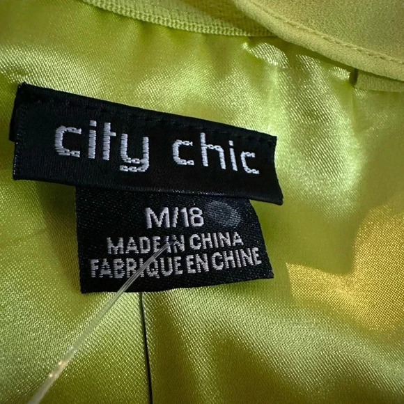 City chic va va voom citronelle dress size M/18 - Picture 14 of 16